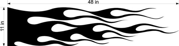 Racing Flames Decals for Cars Trucks and Boats - Side Set EZ154