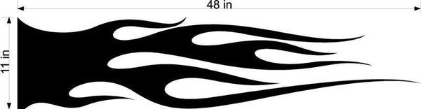 Racing Flames Decals for Auto Truck Boat  Car - EZ198 Side Stripes Stickers