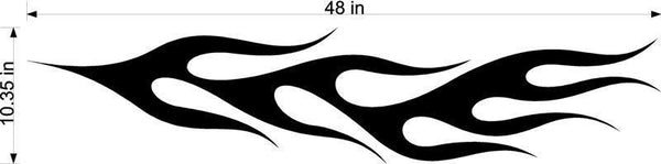 Racing Flames Decals for Auto Truck Boat and Car - EZ305 Side Sticker Set