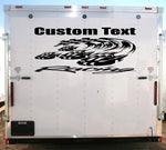 Racing Team Name Trailer Decal Vinyl Sticker Custom Text Trailer Sticker YT212