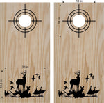 hunting fishing cornhole decal