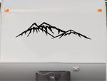 Rocky Mountains RV Camper Sticker  Scenic Mountain Decal for Motor Homes