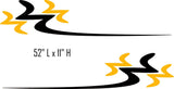 Replacement Camper Decals for Pontoon Boats  RVs - Swoosh Design SW24