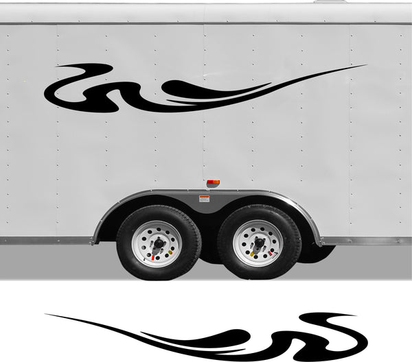 Large Replacement Decal Set for Pontoon Boat  RV Trailers - Stripes  Graphics CB50