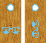 beach lake life cornhole decals