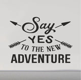 RV Camper Door Decal - Say Yes To The Next Adventure Travel Scene Sticker