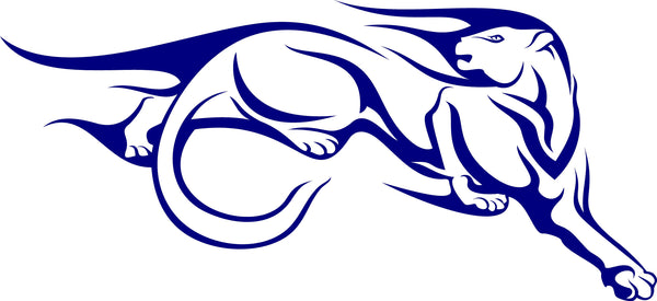 Cougar Flame Decal for Auto Truck and Boat - AF03 Stylish Sticker