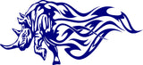 Tribal Flame Rhino Decal Sticker for Auto Truck Boat - AF17
