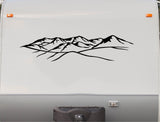 Mountain Scene RV Decals  Camper Motorhome Stickers Set