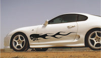Skull Flames Decals - Aftermarket Graphics Stickers for Cars and Trucks AGG17