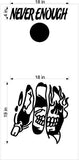 Skull Cornhole Board Decals - Skull Flag Stickers for Custom Gaming Fun SK07