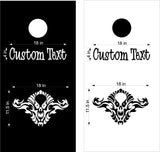 Skull Skulls Cornhole Board Decals Flag Stickers SK12