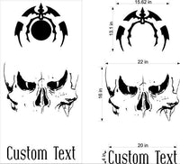 Skull Skulls Cornhole Board Decals Flag Stickers SK15