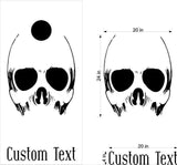 Skull Skulls Cornhole Board Decals Flag Stickers SK17