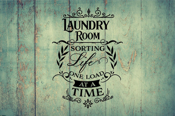 Sorting Life Decal - Inspirational Home Decor Sticker for Organizing