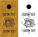 State Spartans Mascot Sports Team Cornhole Board Decals Stickers Enough Both Boards