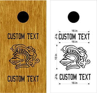 State Spartans Mascot Sports Team Cornhole Board Decals Stickers Enough Both Boards
