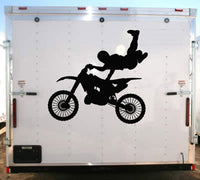 Superman Motorcycle Trick Decal - Racing Trailer Sticker for Enthusiasts