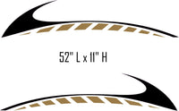 SW17 Swoosh Swish Replacement Decals for Pontoon Boats and RVs