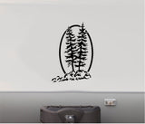 RV Camper Replacement Decal - Tall Trees Trailer Sticker Scene TTC02