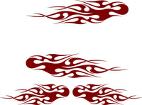 Flames Decals Golf Cart Car Truck Boat Go Cart Stickers Tribal TF004