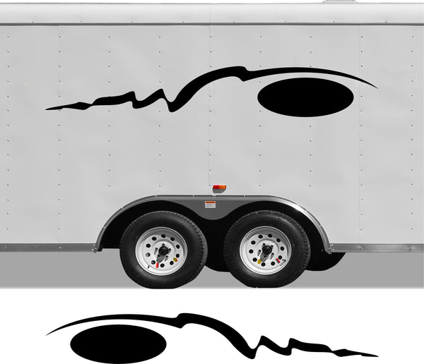 Pontoon Boat  RV Replacement Camper Decals - CB25 Stripe Set