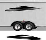 Camper Decals Set for Pontoon Boat Trailers  RVs - CB26 Stripe Design