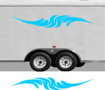 Pontoon Boat Trailer Decal Stripe Set for RVs and Campers - CB28 Design