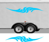 Pontoon Boat Trailer Decal Stripe Set for RVs and Campers - CB28 Design
