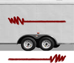 Pontoon Boat Trailer Decal Stripe Set for RVs  Motor Homes - CB07 Design