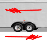 Replacement Camper Decals for Pontoon Boat Trailer  RV Motorhome - CB08 Stripe Set