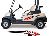 Two Color Golf Cart Decals Accessories Go Kart Stickers Side by Side Graphics GCA1211