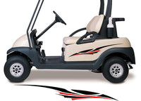 Two Color Golf Cart Decals Accessories Go Kart Stickers Side by Side Graphics GCA1218
