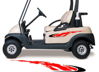 Two Color Golf Cart Decals Accessories Go Kart Stickers Side by Side Graphics GCA1223