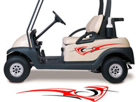 Two Color Golf Cart Decals Accessories Go Kart Stickers Side by Side Graphics GCA1231