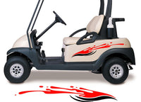 Two Color Golf Cart Decals Accessories Go Kart Stickers Side by Side Graphics GCA1257