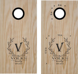 Personalized Wedding Cornhole Decal with Family Name  Anniversary Date