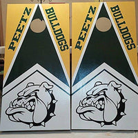 Wolves Mascot Sports Team Cornhole Board Decals Stickers Enough Both Boards