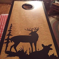 Wolves Mascot Sports Team Cornhole Board Decals Stickers Enough Both Boards