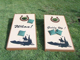 Wolves Mascot Sports Team Cornhole Board Decals Stickers Enough Both Boards