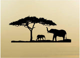 Zoo Safari Elephant Wall Decals Mural Home Decor Vinyl Stickers Nursery